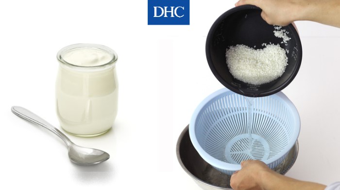 Kết hợp nước vo gạo và sữa chua để dưỡng trắng da nhanh hơn