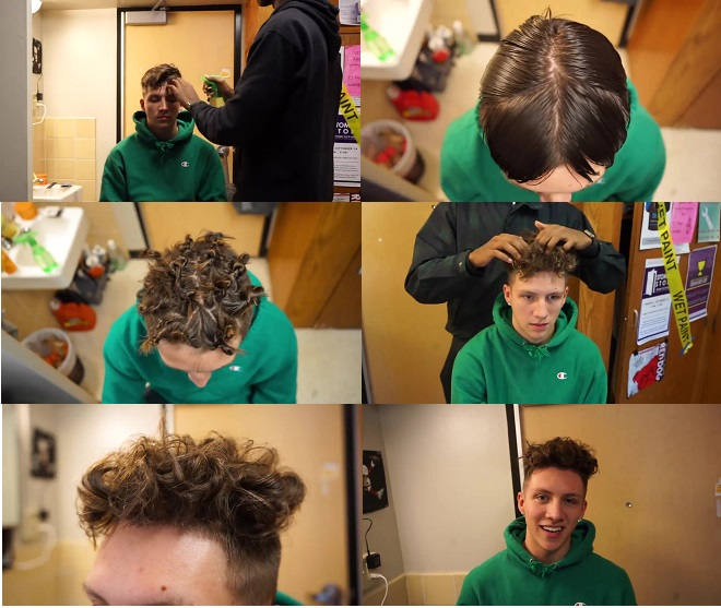 Hướng dẫn cách tạo kiểu tóc xoăn cả đầu cho học sinh nam cấp 2