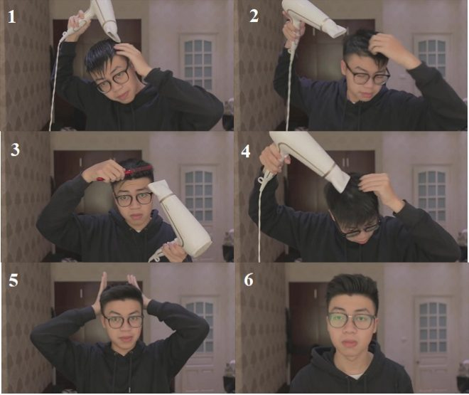 Hướng dẫn cách tạo kiểu tóc Short Quiff cho học sinh nam cấp 2