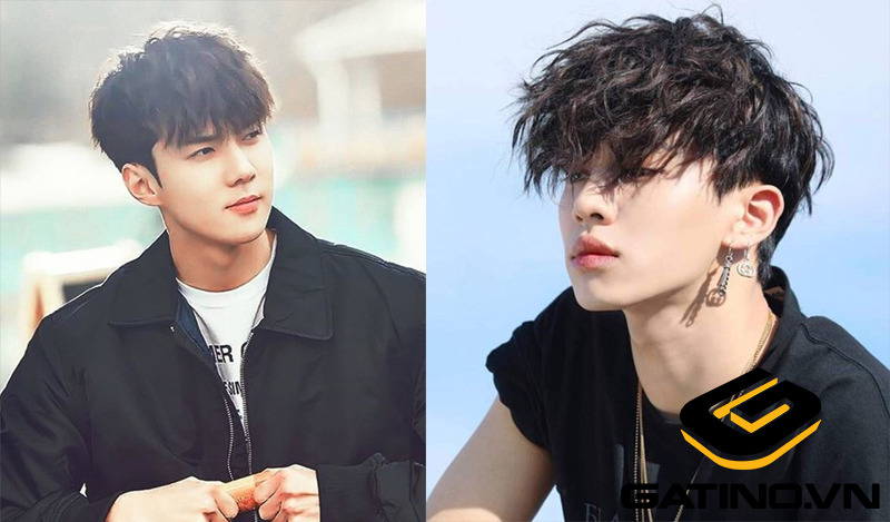 Mái tóc uốn xoăn con sâu