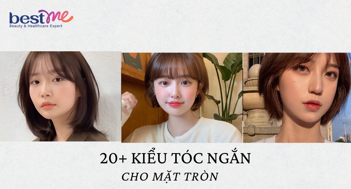 20+ kiểu tóc ngắn cho mặt tròn kết hợp cách trang điểm để đón tết thêm xinh