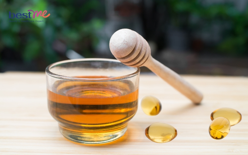 Uống vitamin E và mật ong để làm đẹp da từ bên trong