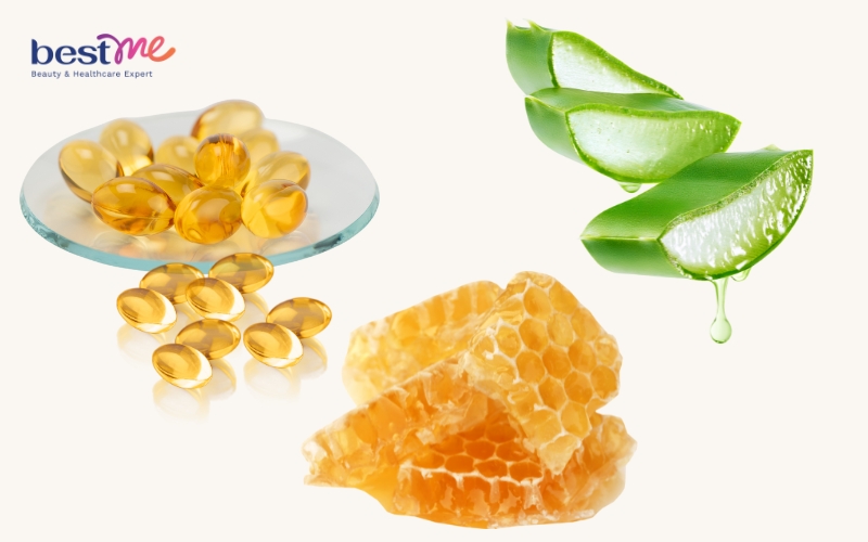 Mặt nạ dưỡng ẩm da bằng vitamin E và mật ong với lô hội