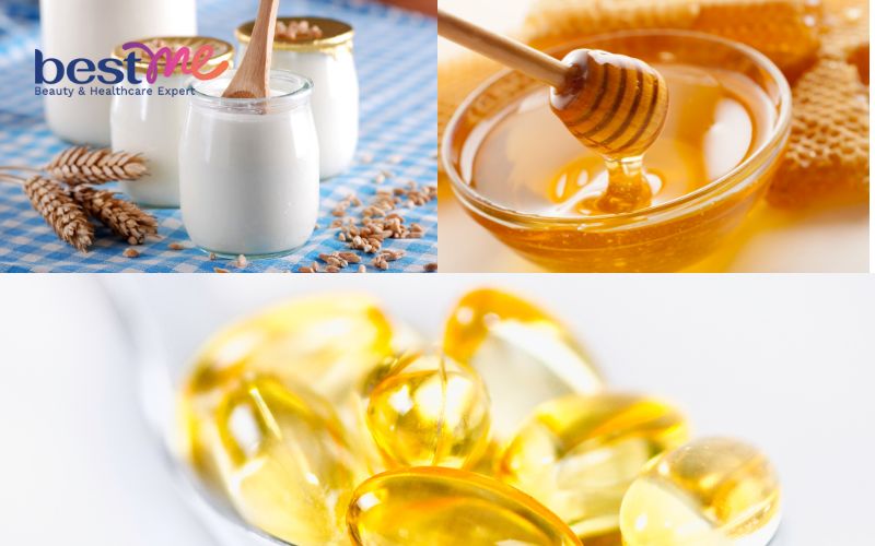 Mặt nạ mật ong, sữa chua, vitamin E