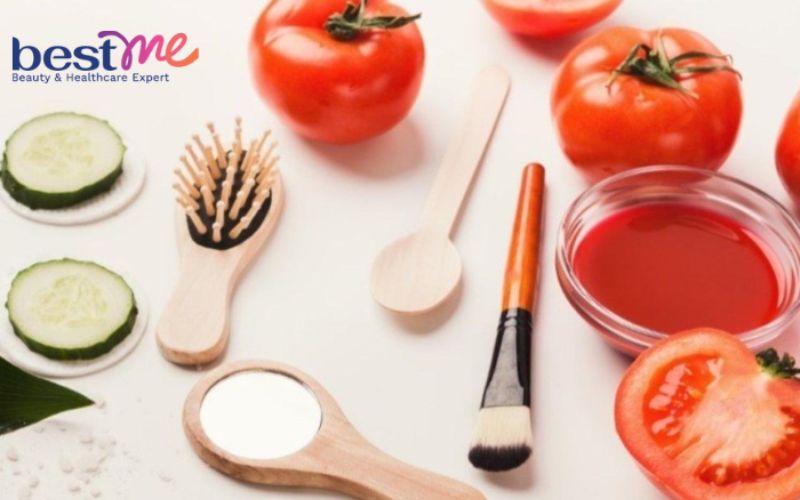 Làm sạch và tái tạo da với dưa leo cùng cà chua