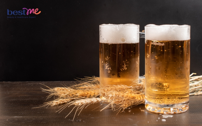 Làm trắng da với bia kết hợp vitamin B1 và E