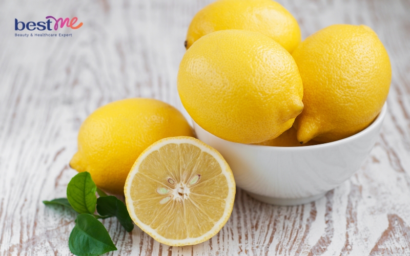 Mặt nạ dưỡng da với vitamin B1, vitamin E và chanh 