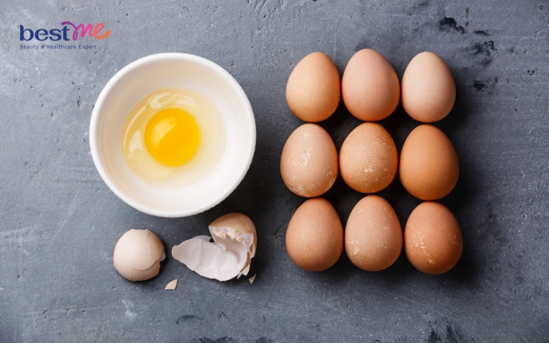 Mặt nạ B1 và vitamin E kết hợp thêm trứng gà