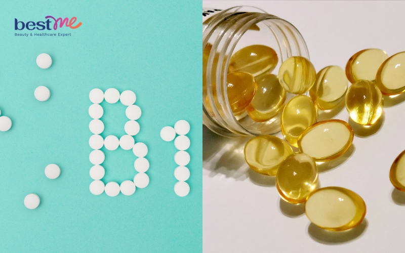 Mặt nạ trắng da bằng vitamin B1 và vitamin E 
