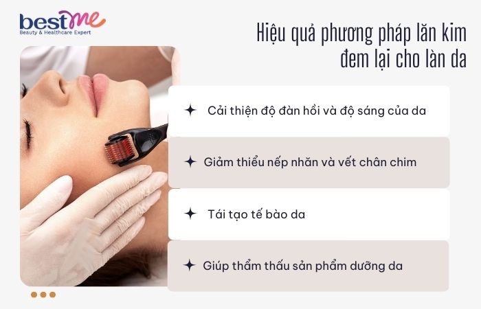 Hiệu quả của phương pháp lăn kim đối với làn da