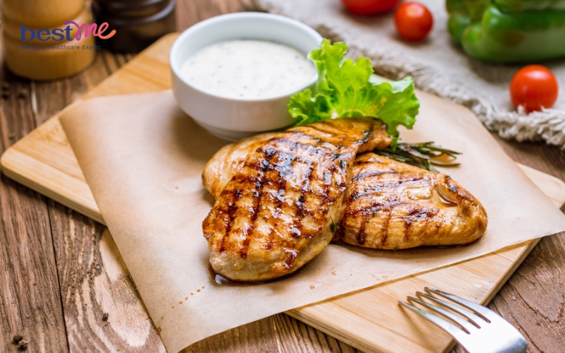 Bổ sung vitamin 3B bằng ức gà