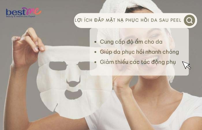 Lợi ích của việc đắp mặt nạ phục hồi da sau peel