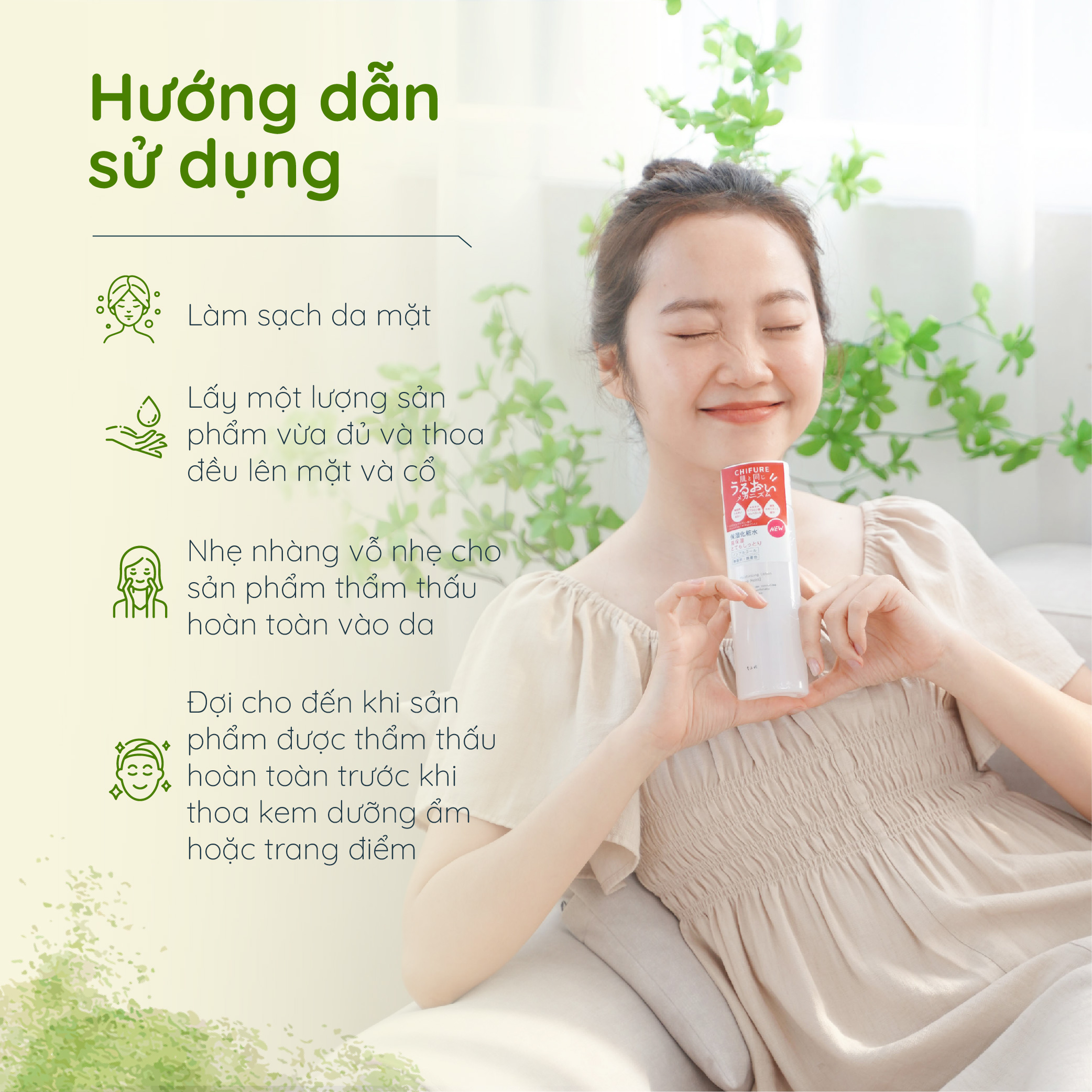Lotion dưỡng ẩm sâu Chifure Moisturizing Lotion Deep Moist