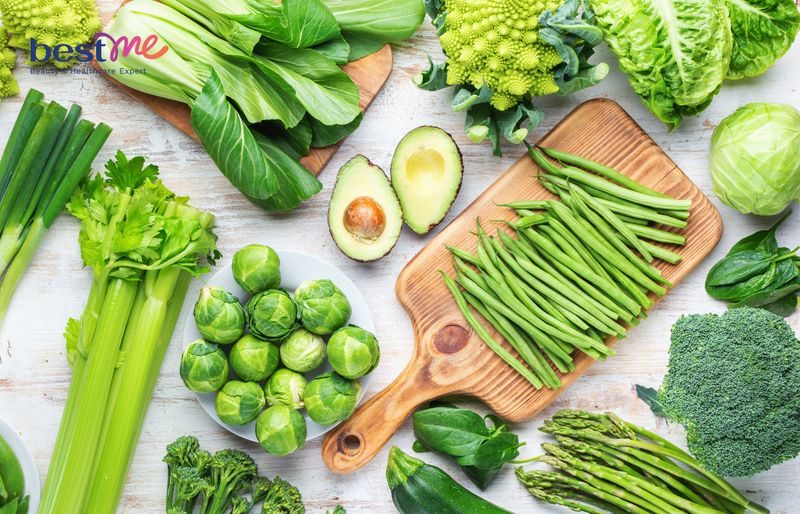 Lutein được tìm thấy trong rau củ màu xanh đậm