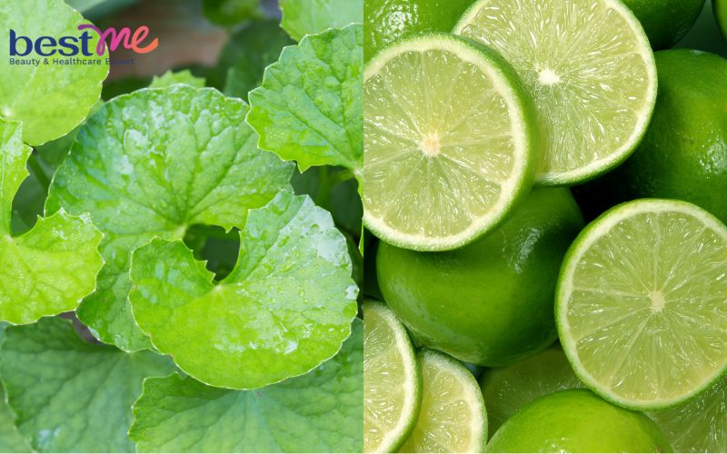 Công thức làm đẹp với chanh và rau má