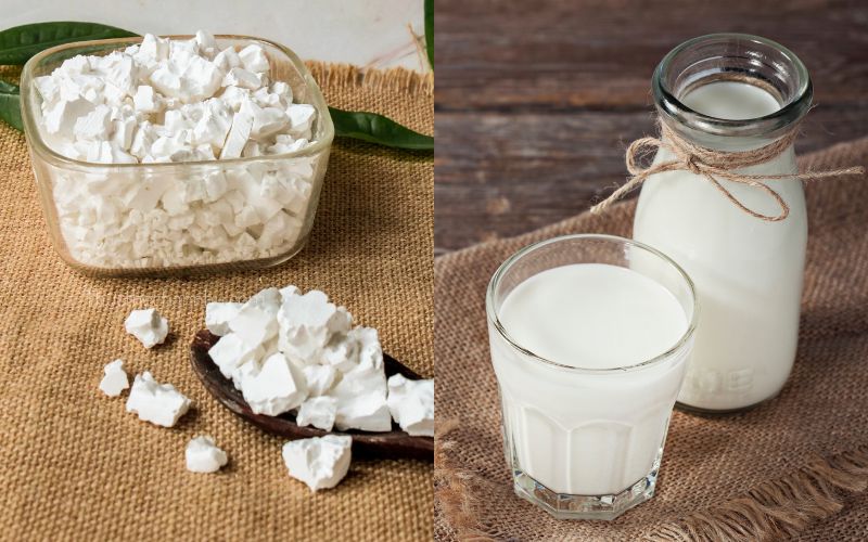Mặt nạ bột sắn dây với sữa tươi