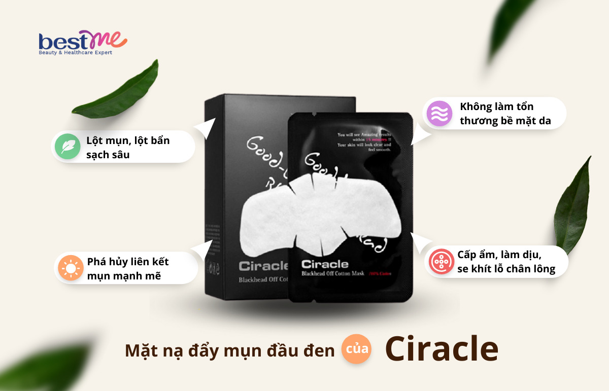 Mặt nạ Ciracle có nhiều thành phần đem lại hiệu quả trị mụn cao