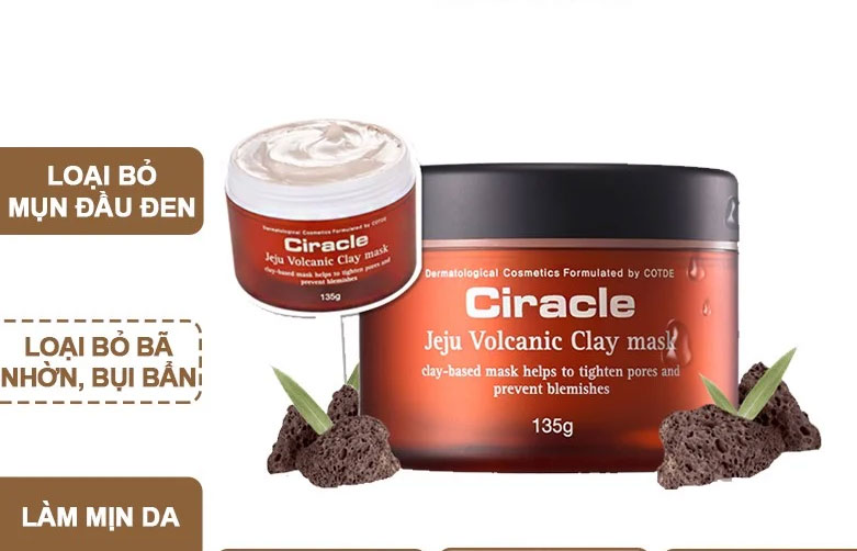 Mặt nạ đất sét tro núi lửa Ciracle Jeju Volcanic Clay Mask