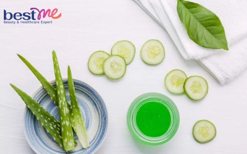  Dưa leo và nước hoa hồng cấp nước giúp dưỡng ẩm và làm sáng da     