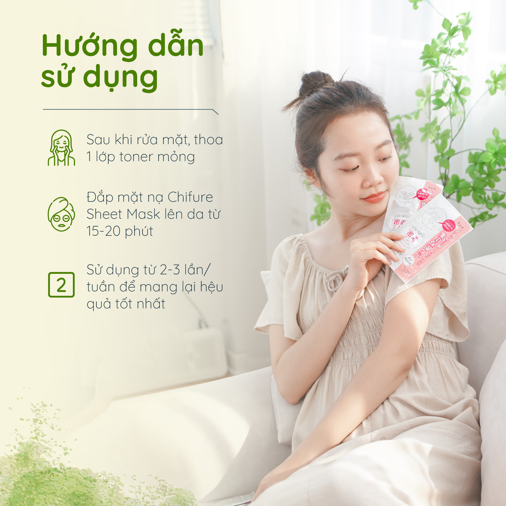 Mặt nạ giấy dưỡng ẩm Chifure Sheet Mask