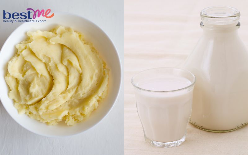 Công thức dưỡng da với khoai tây và sữa tươi