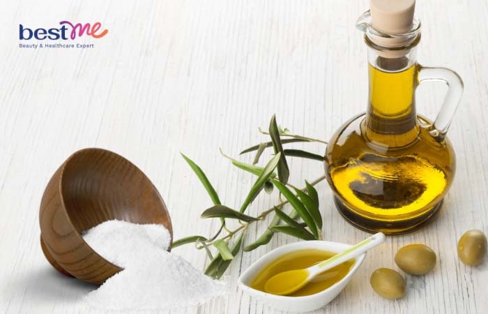 Mặt nạ dưỡng ẩm tại nhà từ dầu oliu và muối dễ thực hiện