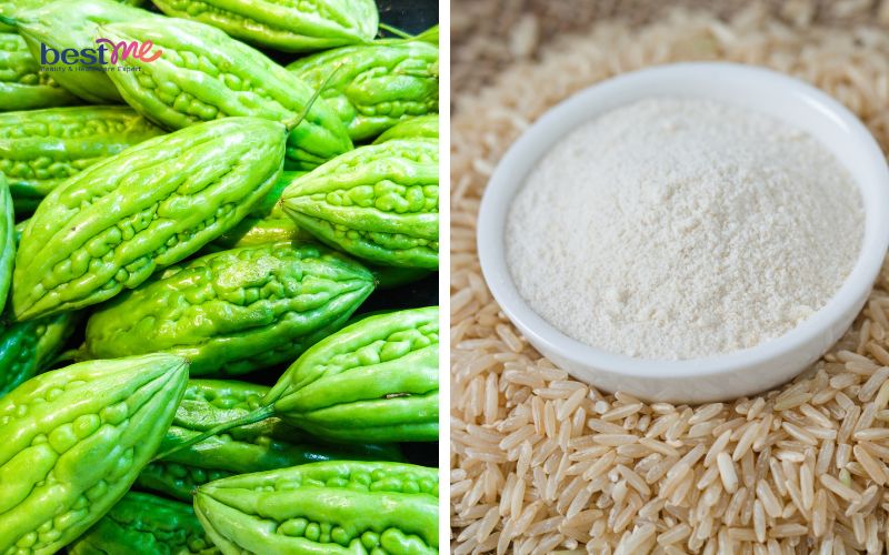 Công thức dưỡng da với khổ qua và bột gạo