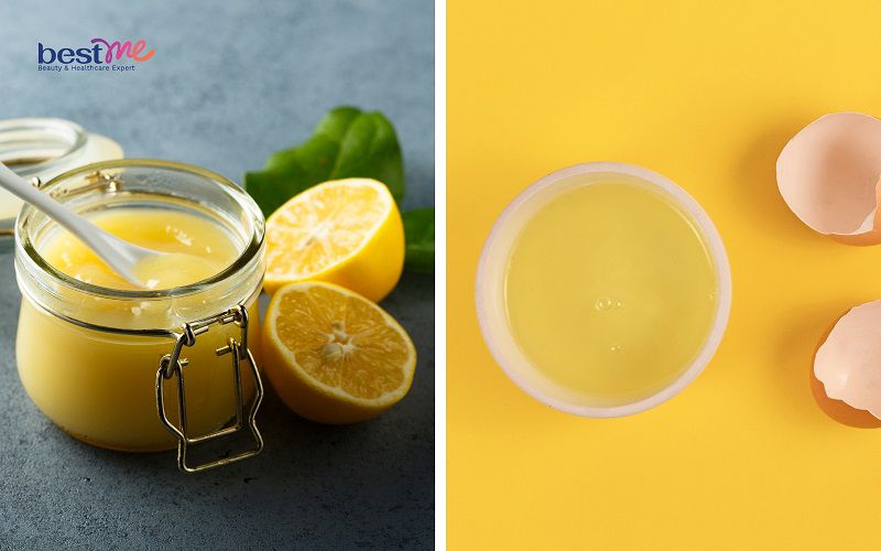 Loại bỏ da chết với hỗn hợp chanh và lòng trắng trứng