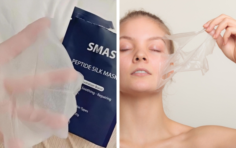 Mặt nạ chống lão hóa SMAS Peptide Silk Mask là một "vũ khí bí mật" dành cho những làn da cần phục hồi nhanh chóng