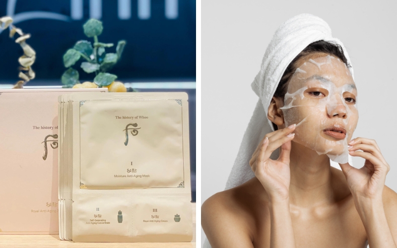 Whoo Bichup Moisture Anti-aging Mask nổi bật với khả năng đánh thức sinh khí cho làn da