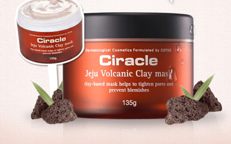 Mặt nạ đất sét tro núi lửa trị mụn ẩn Ciracle Jeju Volcanic Clay Mask