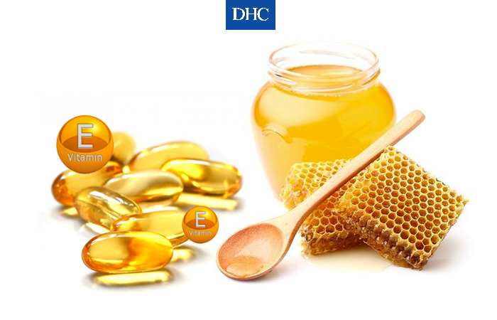 Mặt nạ vitamin E và mật ong nguyên chất