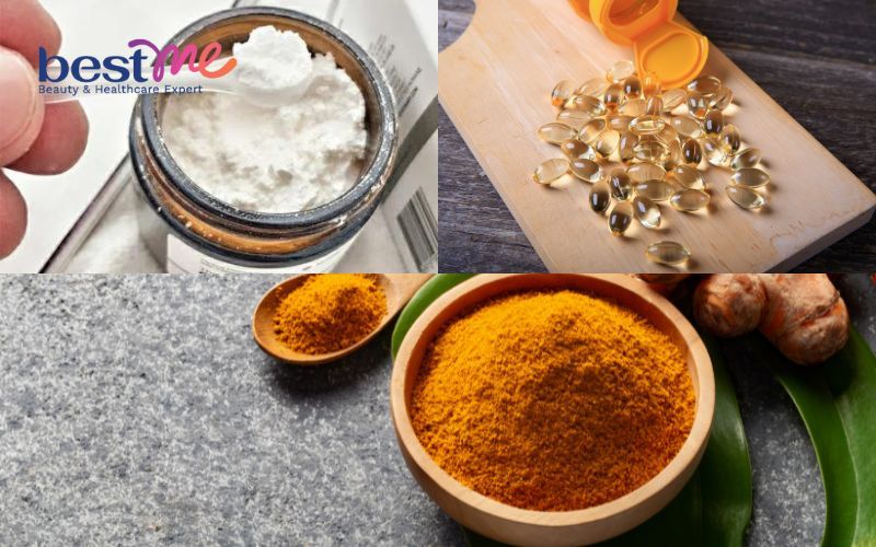 Mặt nạ bột nghệ và vitamin E với bột vitamin C