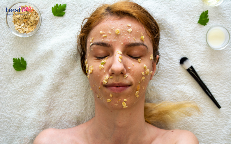 Dưỡng da với yến mạch và lòng trắng trứng
