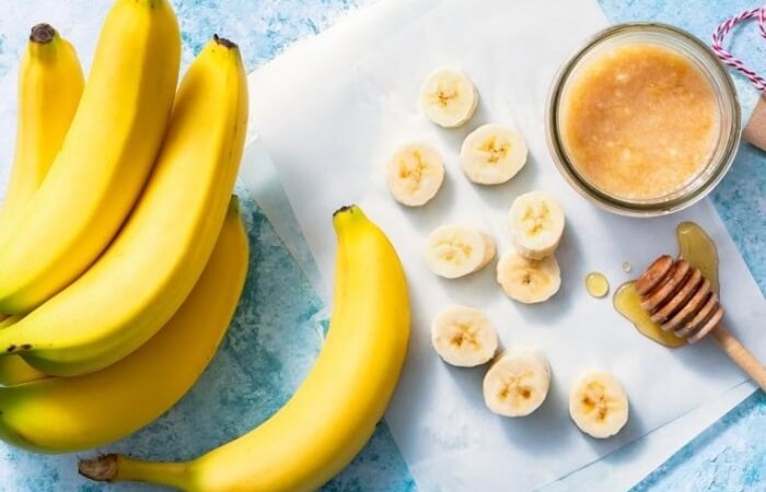 Chuối và mật ong giúp cấp ẩm cho tóc hiệu quả