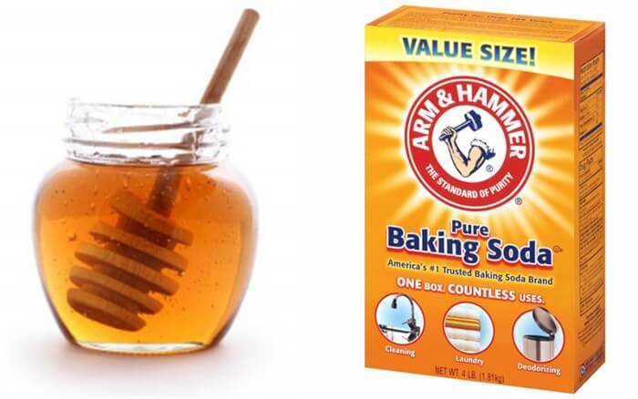 Mật ong kết hợp baking soda giúp làm sạch da chết hiệu quả
