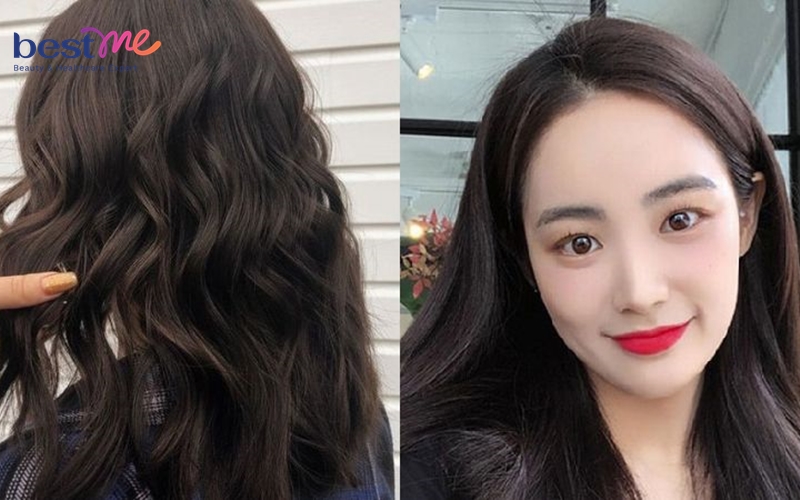 Nhuộm màu nâu socola trên nền tóc đen phải dùng trợ sáng