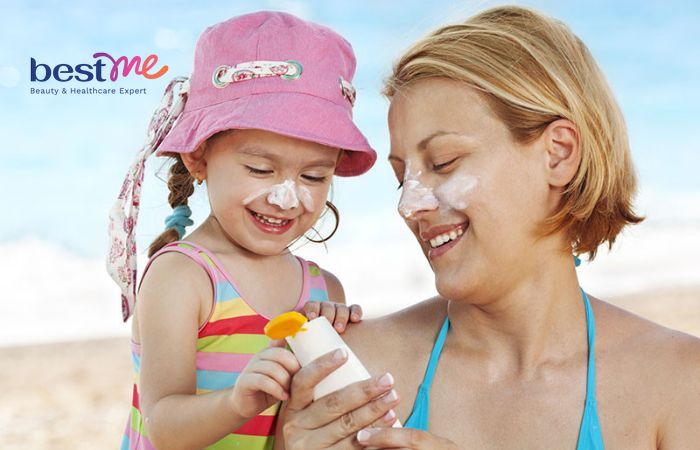 Mẹ bầu có thể sử dụng các loại kem chống nắng cho bé