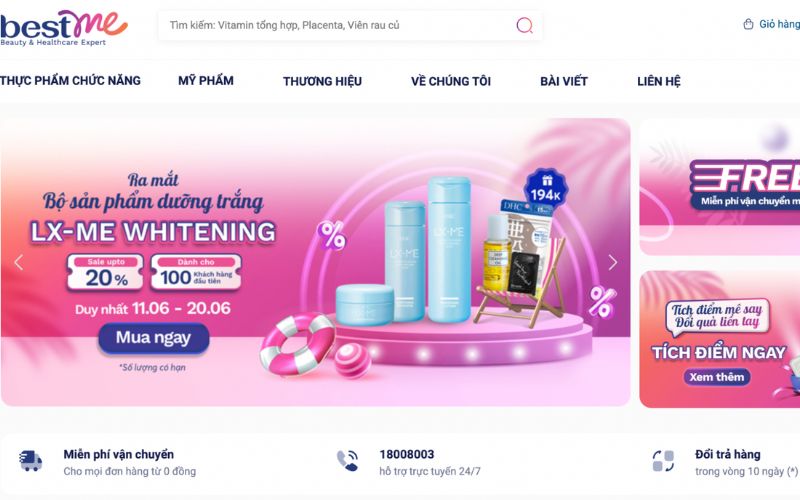 Bestme là địa chỉ tin cậy để bạn mua kem dưỡng trắng da Nhật Bản uy tín