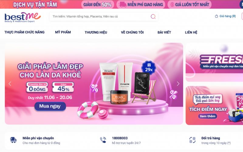 Bestme là website bán hàng trực tuyến uy tín