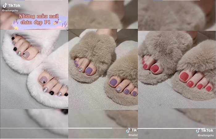 Tham khảo những mẫu nail chân đẹp từ Nail Ông Chú (Nguồn: @nailongchu)