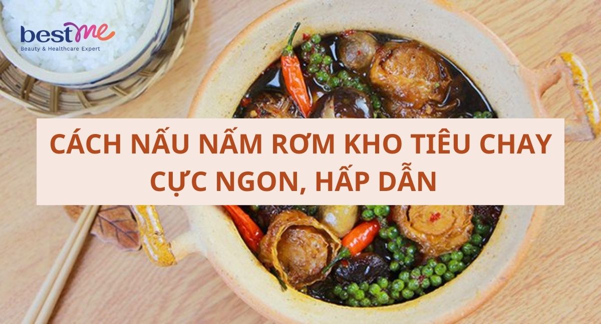 Cách nấu nấm rơm kho tiêu chay cực ngon, hấp dẫn