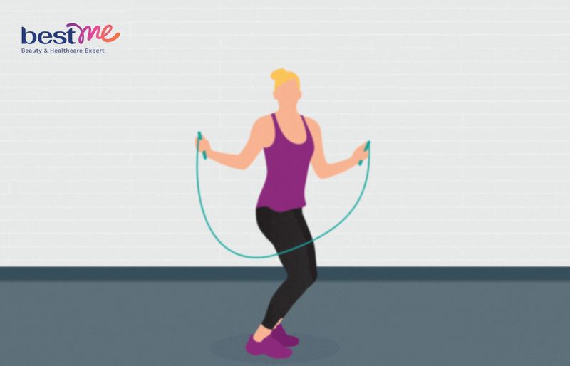 Nhảy dây kết hợp xoay eo