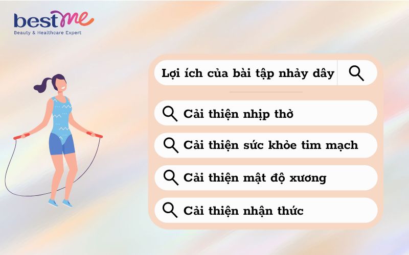 Lợi ích của bài tập nhảy dây đối với sức khỏe