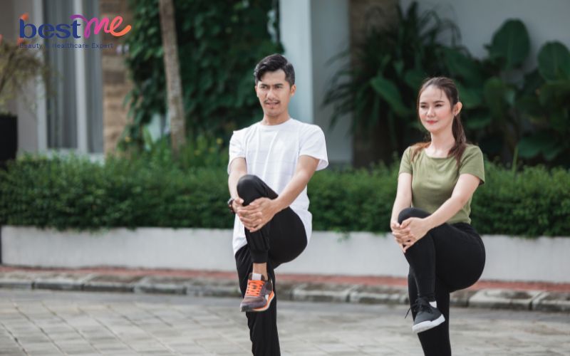 Khởi động trước khi thực hiện bài tập nhảy dây