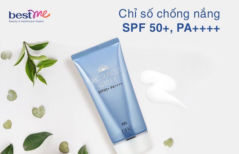 Kem chống nắng da dầu mụn DHC Suncut Q10 EX có chỉ số SPF và PA vượt trội