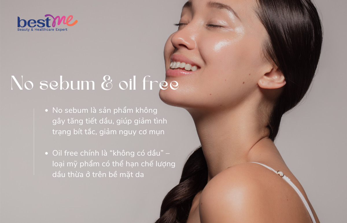 Giải nghĩa no sebum oil free