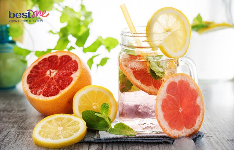 Detox giảm cân từ chanh và bưởi