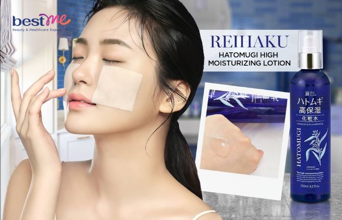 Nước hoa hồng ý dĩ dưỡng ẩm sâu, làm trắng da Reihaku Hatomugi High Moisturizing Lotion