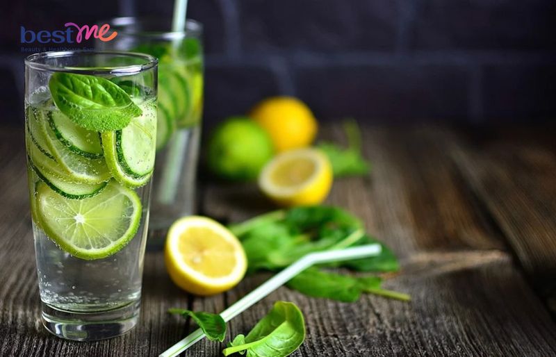 Nước chanh và dưa chuột giảm mỡ bụng hiệu quả